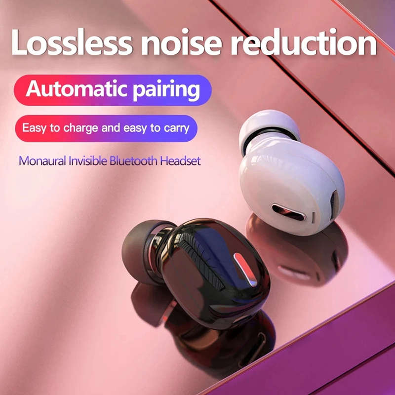 Mini In-Ear 5.0 Earphone HiFi Wireless Headset With Mic Sports Earbuds Handsfree Stereo Sound Earphones for all phones