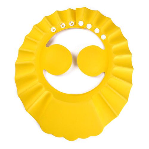 Cute Adjustable Baby Kids Shampoo Bath Bathing Shower Cap Hat Wash Hair Shield