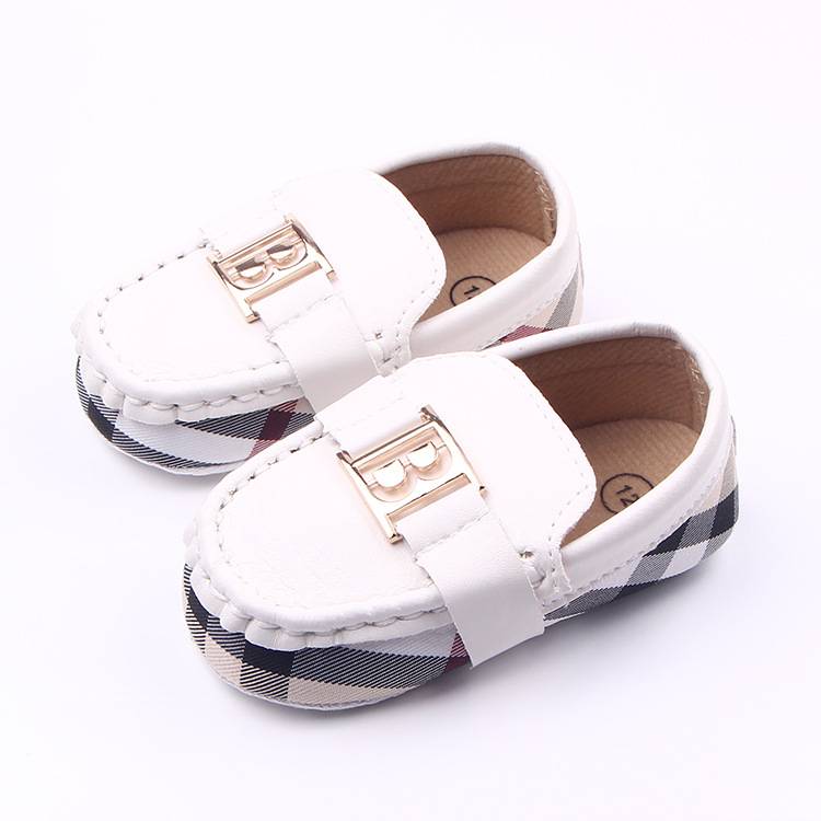Buy 1 get 1 Summer new 0-1 years old rubber sole casual breathable baby shoes female baby Velcro artificial PU toddler shoes
