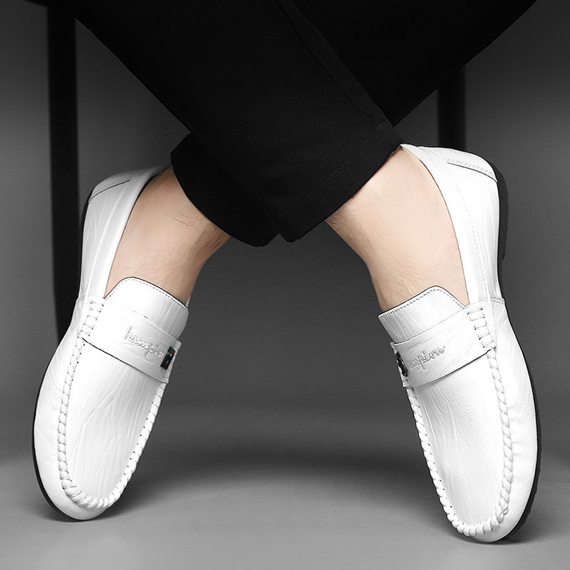 Men's Formal Shoes Slip on Loafers Male Soft PU Leather Casual Shoes