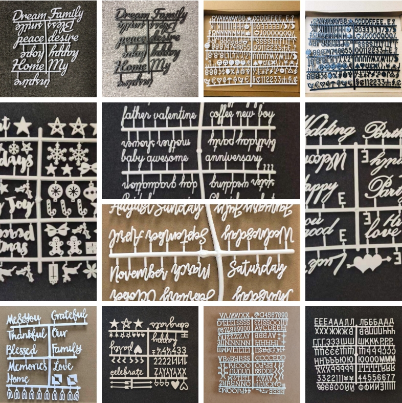 Handmade felt letter message board letters