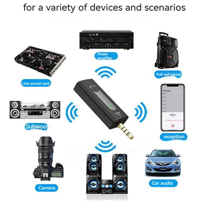 K35 Wireless Lavalier Microphone 3.5mm Round Jack Automatic Noise Reduction Lapel Mic For Camera Recording