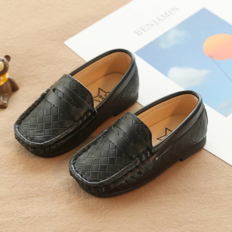 Bean Shoes 1-6 Years Old Children Real Leather Shoes Male Child Breatherable Leather Shoes Boys Leather Shoes