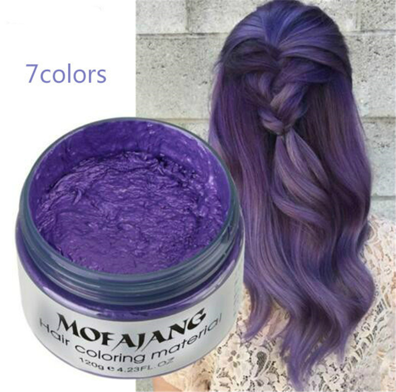 Hair color wax hair dye permanent hair colors cream unisex strong hold grandma grey disposable pastel dynamic hairstyles
