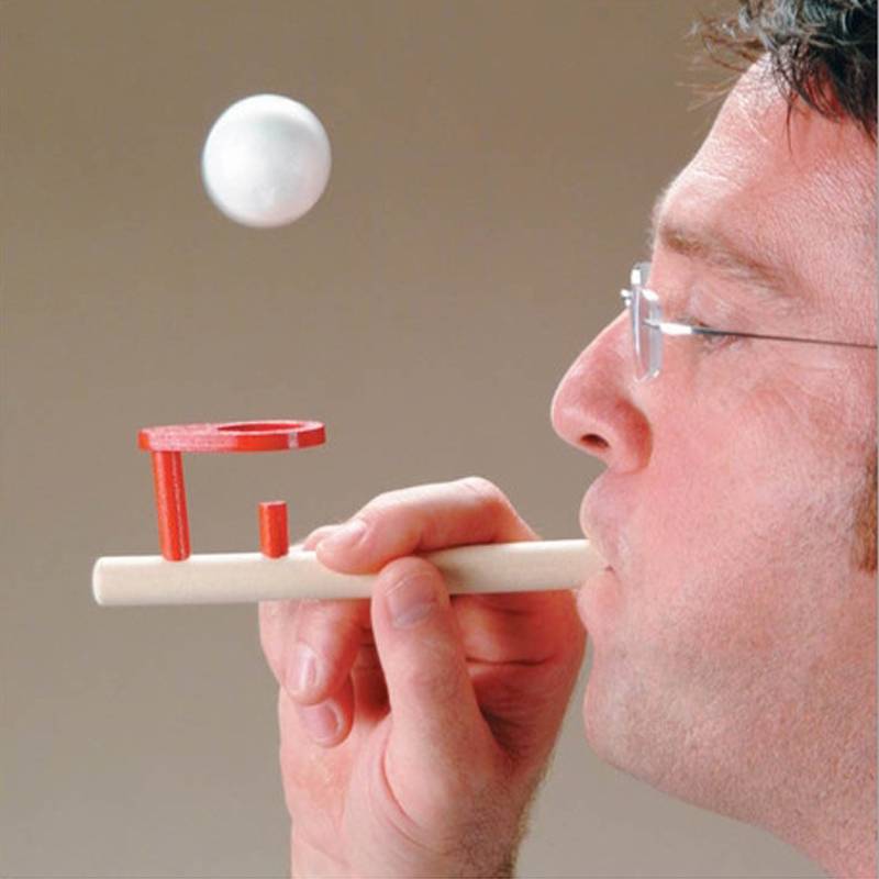 Wooden toys fun Blowing Ball Game Classic early childhood fun educational toys for children hole ball