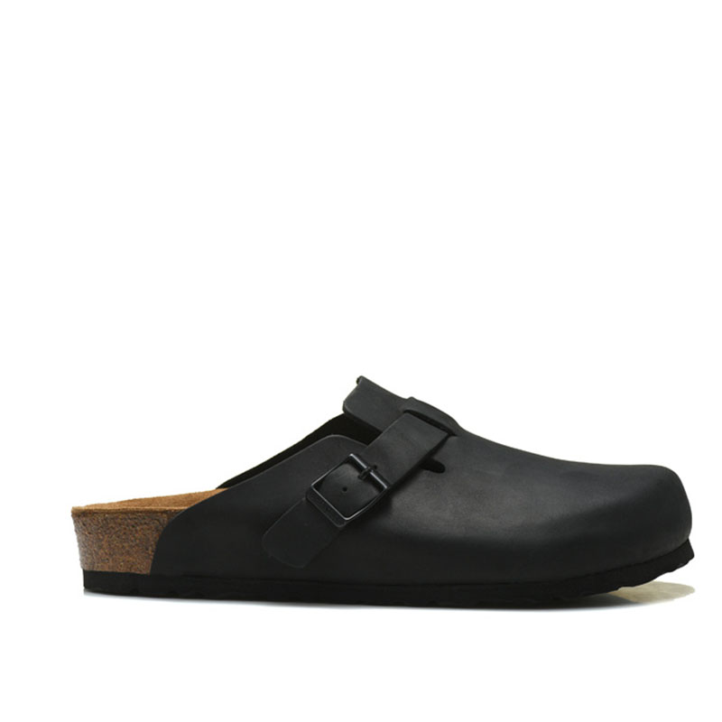 Birkenstock sandals men and women cork casual slippers all-match black toe shoes Birkenstock outdoor beach shoes