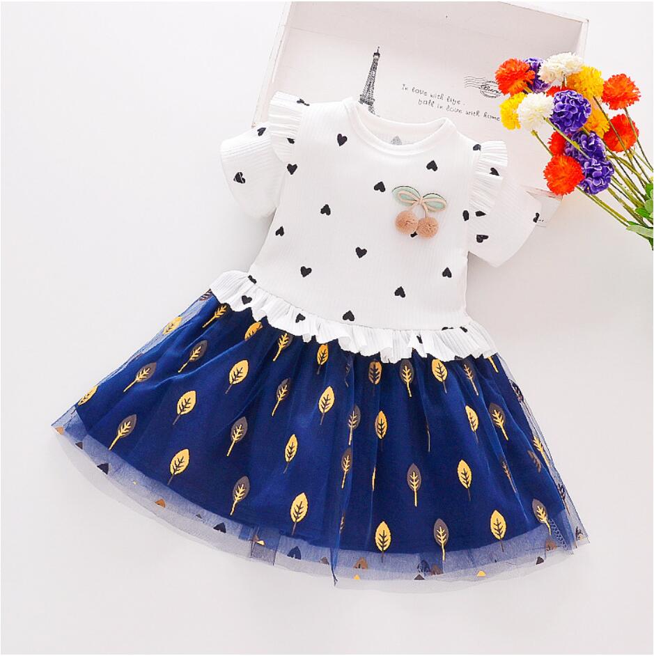 Summer Cute Toddler Baby Girls Dress Flower Fairy Princess Costume For Children Christmas Dresses Clothes