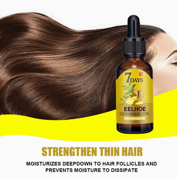 20ml Ginger Scalp and Hair Follicle Nutrient Liquid Refreshing, Moisturizing, and Strengthening Hair Care Essential Oil