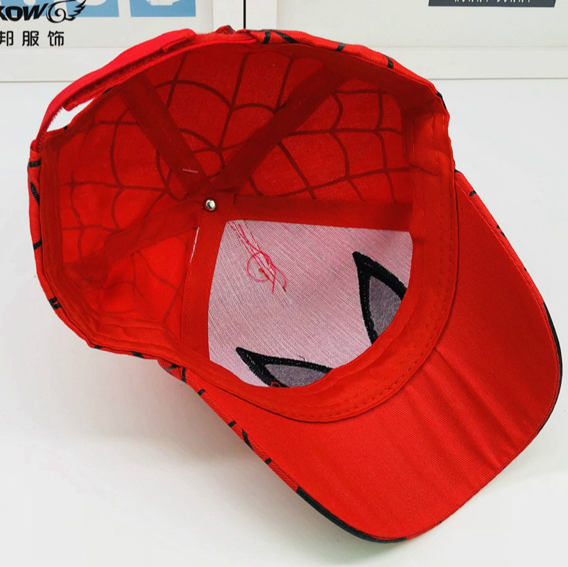 kids cap Spiderman Cartoon Children Embroidery Cotton Baseball Boy Girl Hip Hop Hat Spiderman cosplay hat
