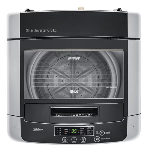 LG 9KG SMART INVERTER TOP LOAD WASHING MACHINE SILVER