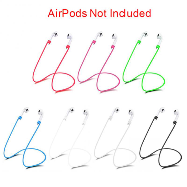 Anti-Lost Silicone Earphone Rope Holder Cable for Apple AirPods Wireless Earphone Neck Strap Cord String