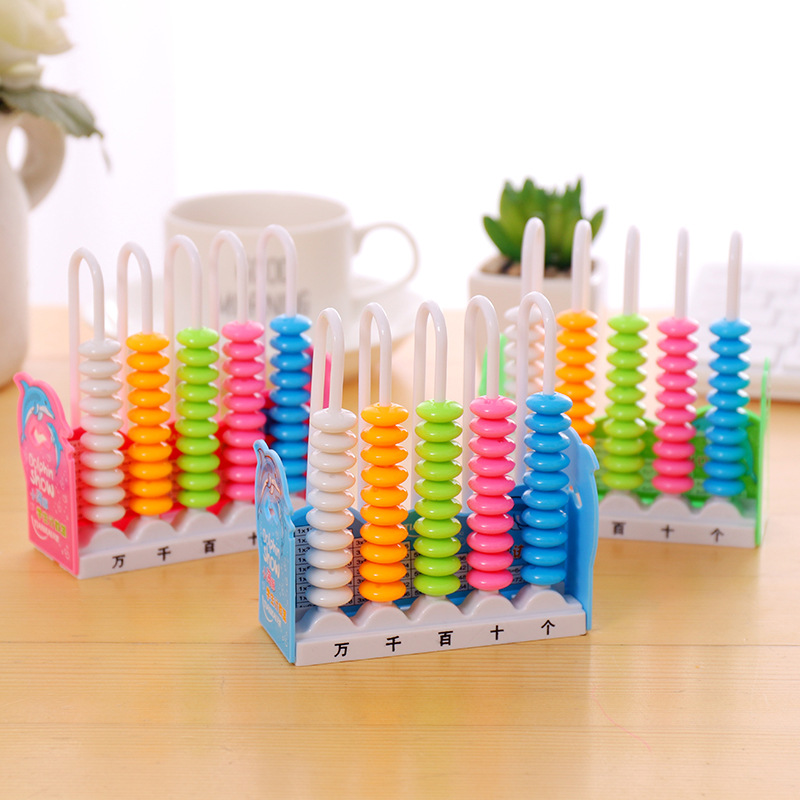 Abacus Soroban Beads Column School Learning Aid Tool Math Business Chinese Traditional Abacus Educational Toys