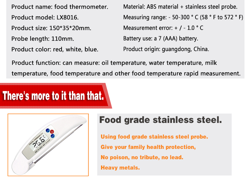 Digital Thermometer Food Meat Cooking Termometer Kitchen Tools BBQ Grill Smoker Instant Read Thermometer For Kitchen