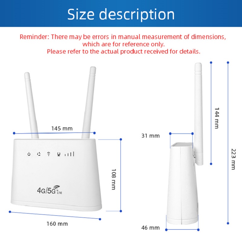B311 4G WIFI ROUTER 4G CPE insert sim card 2 external antennas 4000mAh battery 300Mbps speed 4G to wifi/lan/usb