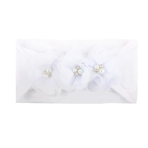 New Baby Pearl Flowers Hair Belt Child Headwear Hair Ornaments