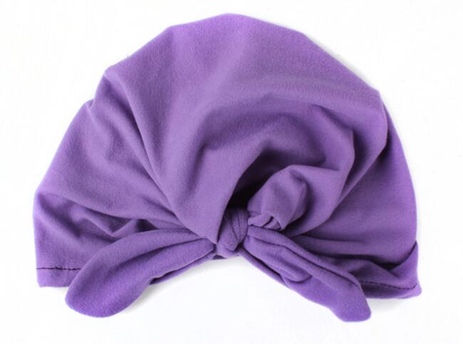 1-3 Years New born baby turban hat Children's dots India cap Baby rabbit ear knotted head ha child hat for spring /summer
