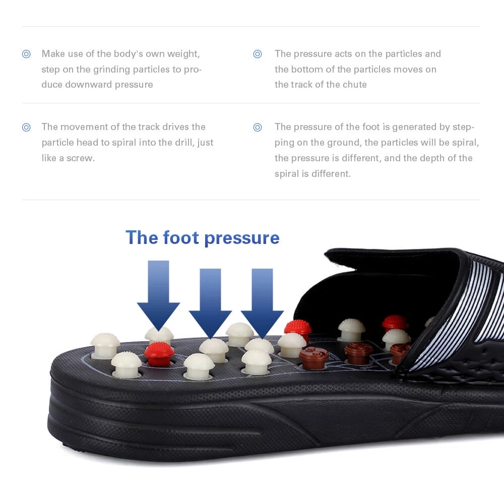 Feet Massage Slippers Foot Reflexology Acupuncture Therapy Massager Walk Stone Shoes Acupuncture Cobblestone Massageador Sandal