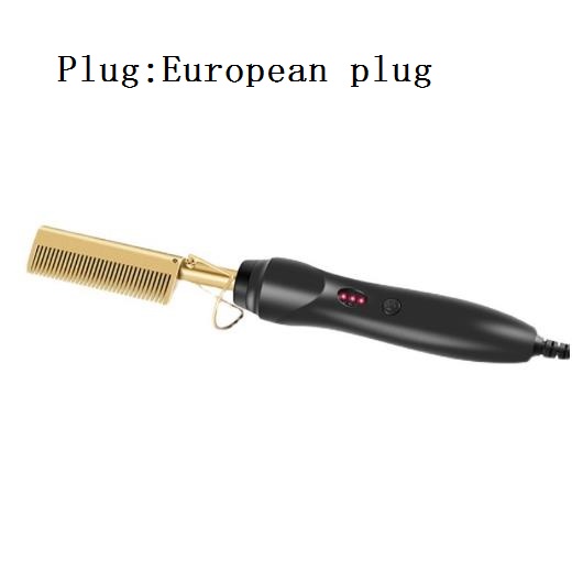 straight hair curling rod, household curling straight multifunctional bangs electric comb Wet /dry copper comb