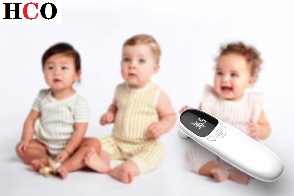 HCO Forehead Thermometer Infrared Digital LCD Body Temperature Measurement Ear Non-Contact Adult IR Children Termometro