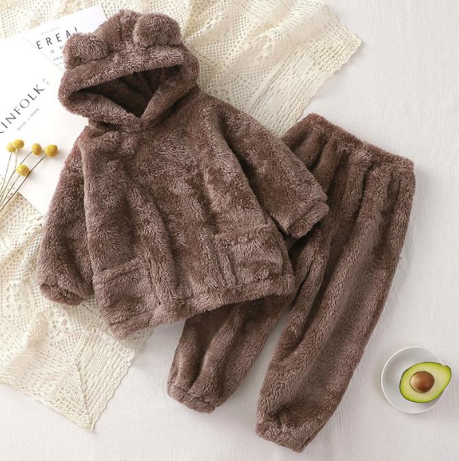 Two-piece Children's Suits Fashionable Boys' Hooded Sweater Suit Autumn Korean Version Children's Long-sleeved Suit