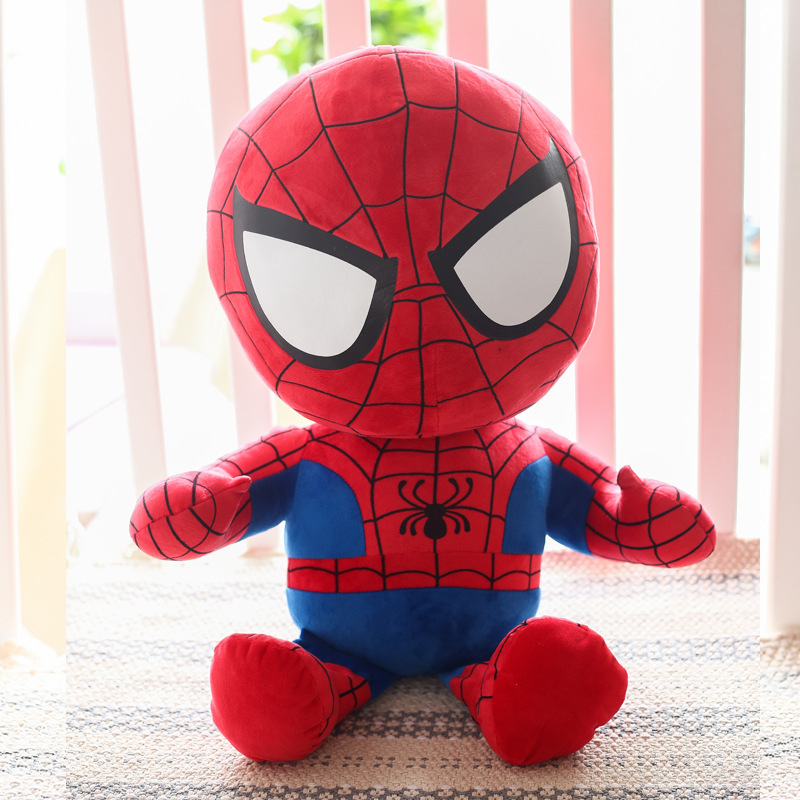 27cm Man Spiderman Plush Toys Movie Dolls Marvel Avengers Soft Stuffed Hero Captain America Iron Christmas Gifts for Kids &