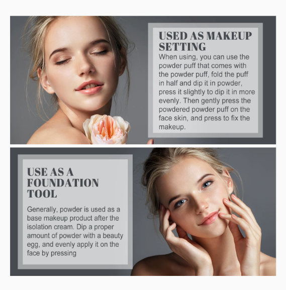 Matte Invisible Pores Face Setting Powder Long Lasting Oil Control Waterproof Breathable Natural Finish Luminous Powder for Smoo