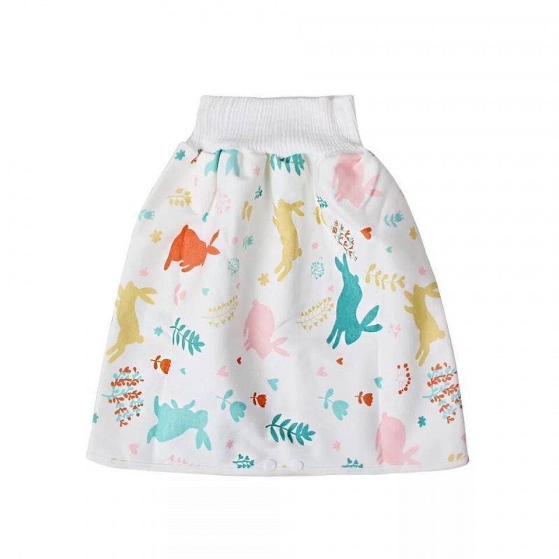 Baby Waterproof Clothes Diaper Skirt for Potty Training Baby Comfy Diaper Training Skirts for Boys and Girls Night Time Sleeping