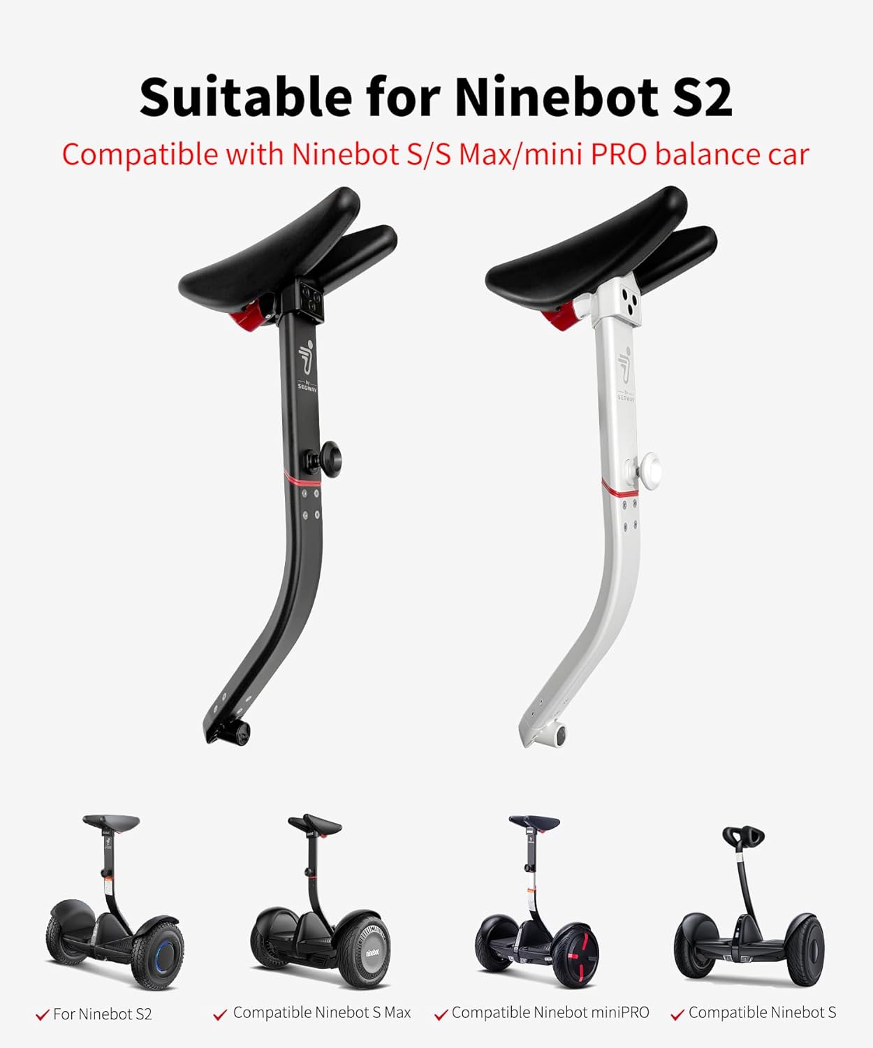 Leg Control Bar for Segway Ninebot S2 Self-Balancing Scooter, Original Fit Leg Steering Bar for Ninebot S/S 2/S Max/S Pro/Mini Pro Scooter Accessories