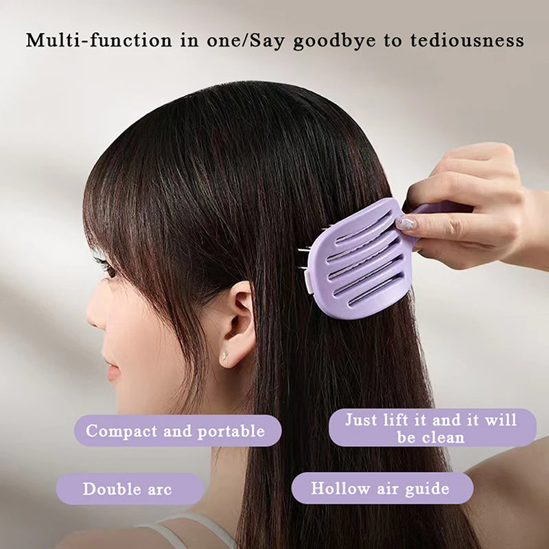 Folding Hair Scalp Massage Comb Hair Brush Anti-static Wet Dry Curly Hairbrush Salon Hair Styling Tool For Women Men Self-cleani