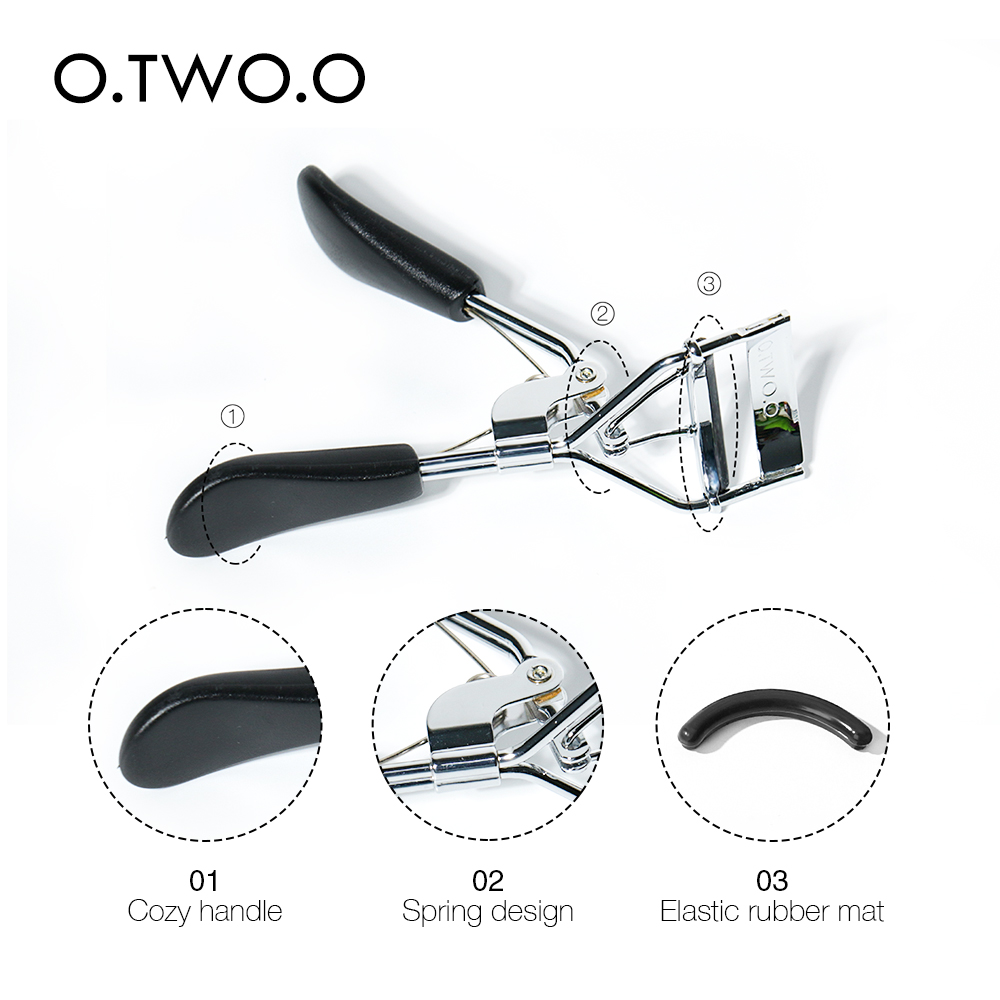 O.TWO.O Makeup Eyelash Curler Beauty Tools Lady Women Lash Nature Curl Style Cute Eyelash Handle Curl Eye Lash Curler 2 Colors