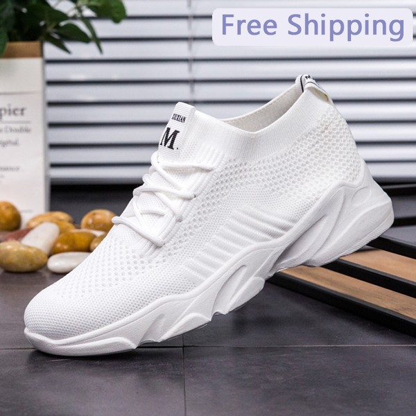 Air-permeable and portable sports shoes Fei woven mesh leisure shoes Korean version of Baitao women's shoes