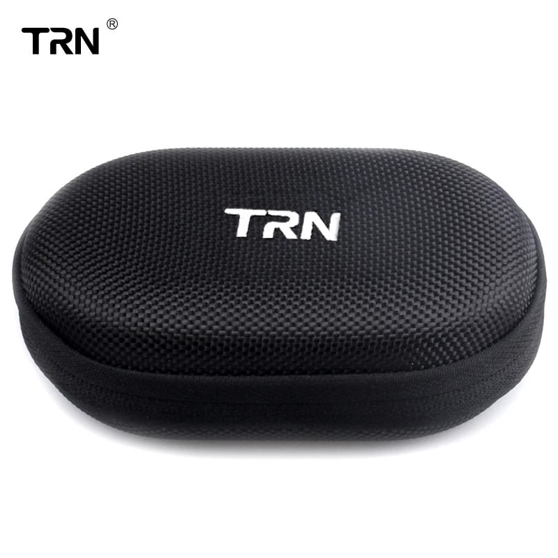 TRN headset bag Mini portable Oxford cloth EVA headset bag Data cable Bluetooth fall proof storage box