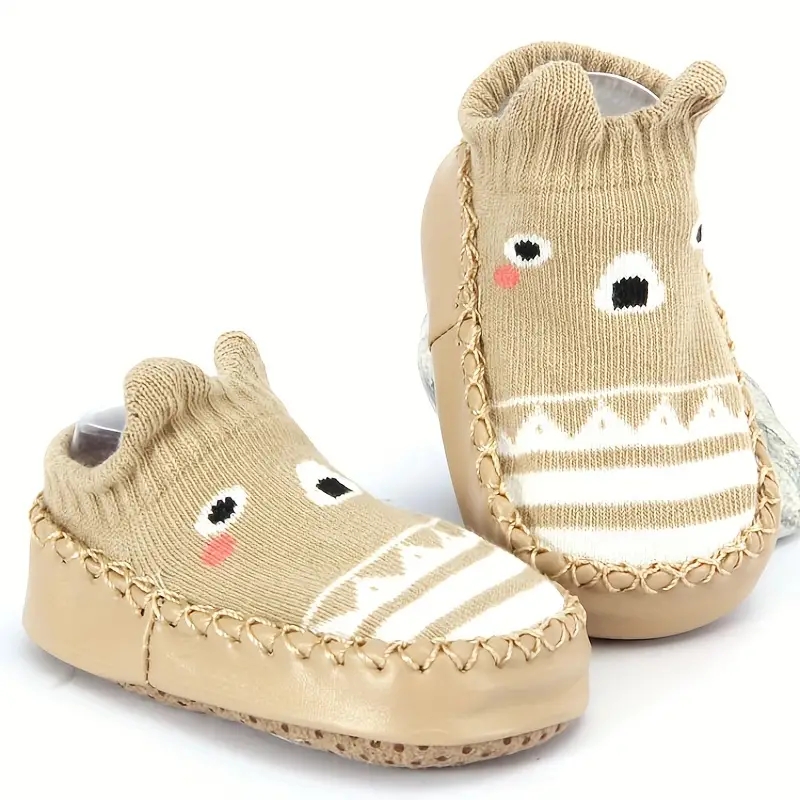 Cute Cartoon Slip On Sock Shoes For Baby Girls Toddler, Lightweight Comfortable Non Slip Flat Shoes For Indoor Outdoor, Summer