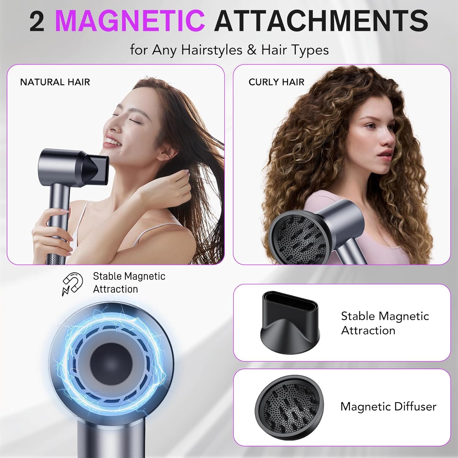 aowoka Hair Dryer, 160000 RPM Professional High Speed Ionic Blow Dryer 500 Million Negative Ions & Heat-Control & Low Noise Hairdryer for Faster Dryin