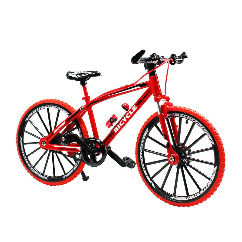 Simulation alloy bicycle model 1:8 creative mini bicycle ornaments children's mountain bike model toy gift