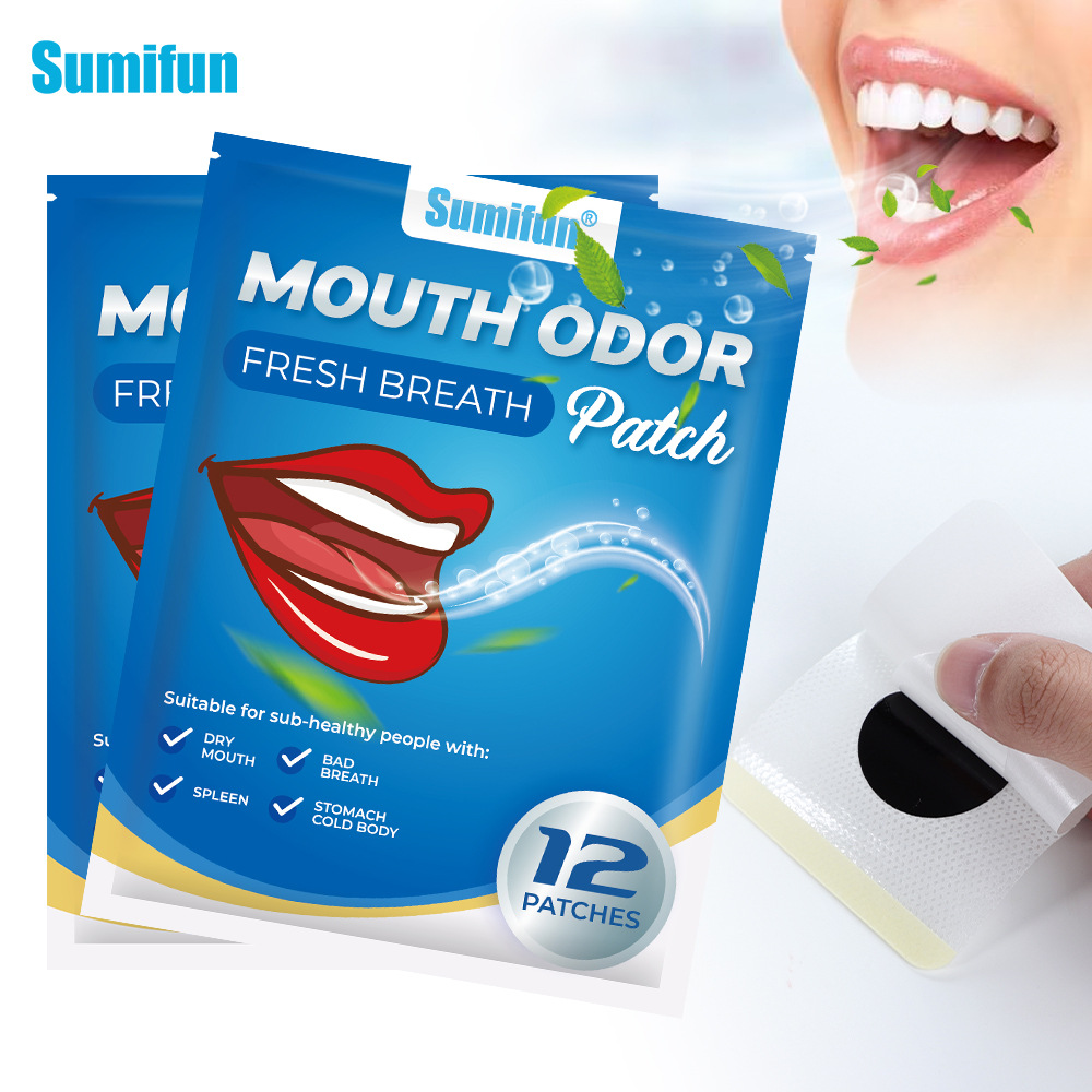 2026 hot selling halitosis patch suitable for people with dry mouth and bad breath, fresh breath oral care patch