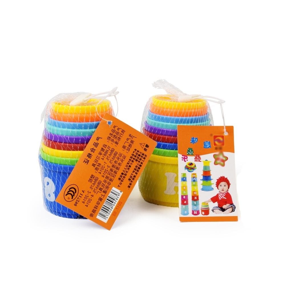 9Pcs\u002Fset Kids Educational Toy Letters Folding Cup