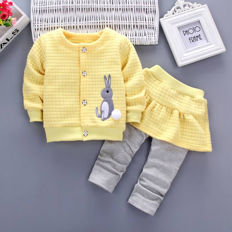 Girls Clothes Sets Long Sleeve Sport Suit Winter Baby Girl Clothes Sets Cotton Tracksuit For Kids Outfit Suits Children Clothing