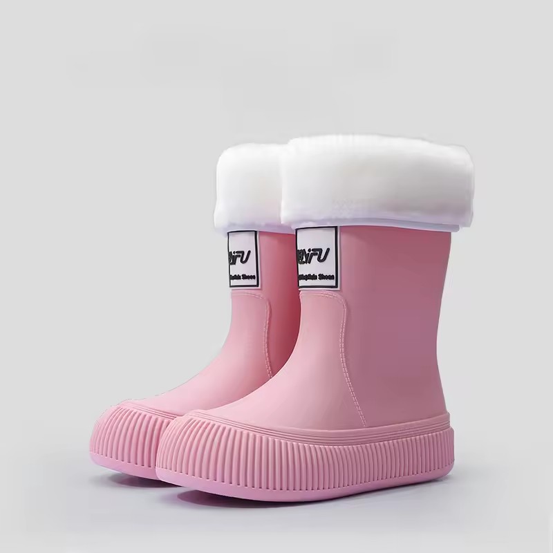 New Warm and Rain Boots, n-on-slip, Lightweight, Waterproof, Soft and Wear-resistant Rain Boots, Fashion Waterproof Shoes