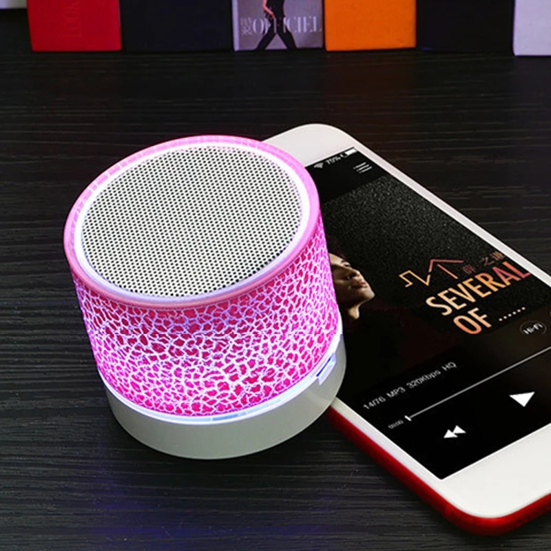 Bluetooth Speaker wholesaleMini Wireless Sound Box Crack LED TFCard USB Subwoofer PortableMP3Sound Wireless Speaker Mobile Phone