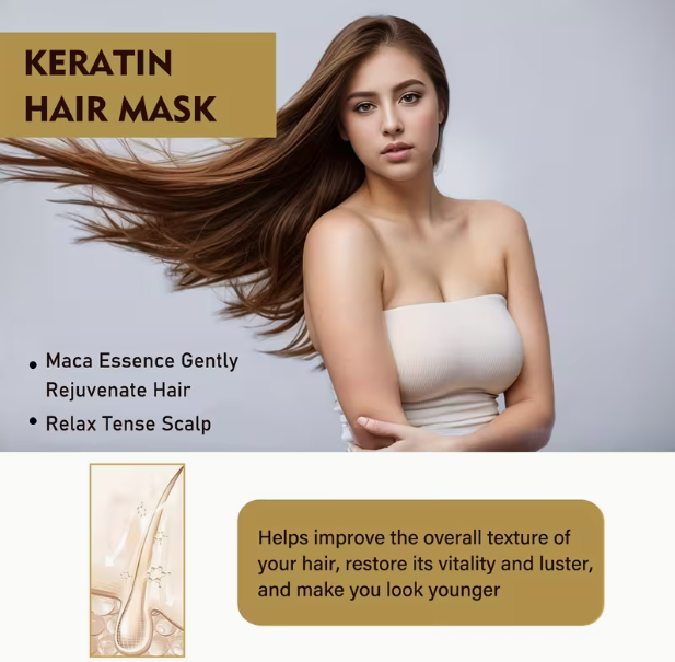 Hair Membrane Natural Repair Hair Mask Prevent Dryness Split Ends Repair Damage Frizz Tangles Soft Smooth Hair Care Products