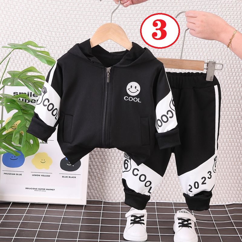 new Baby autumn clothes set boys spring and autumn foreign style two-piece set 0-1-5 years old should be children's tide clothes