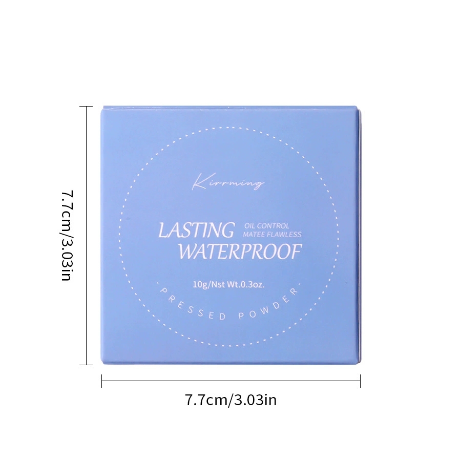 KIRRMING Long Lasting Face Adjustment Powder, Water Resistant, Matte, Oil Control, Compact Powder, Finish, Makeup Powder Press