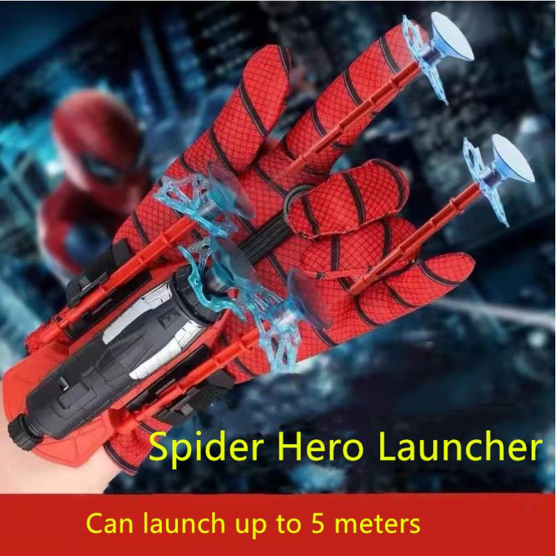 Cosplay Spiderman Figure Web Shooters Toys Wrist Launcher Device Spider Man Peter Accessories Props Spider-Line Toys Gifts New