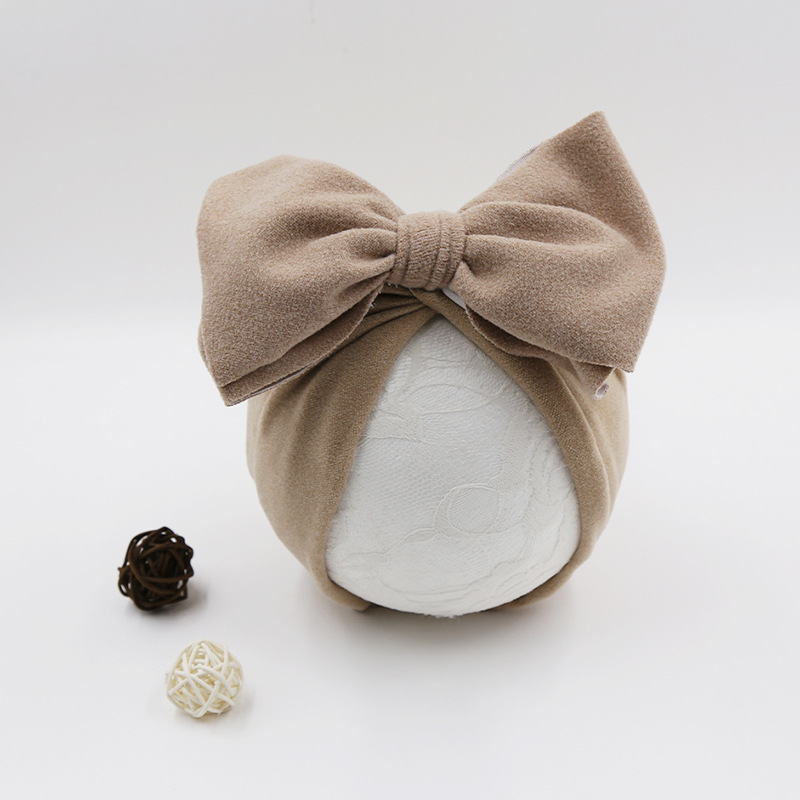 Baby Hat Girls Bows Turban Hats Infant Photography Props Cotton Kids Beanie Baby Cap Accessories Children Hats Newborns Bonnet