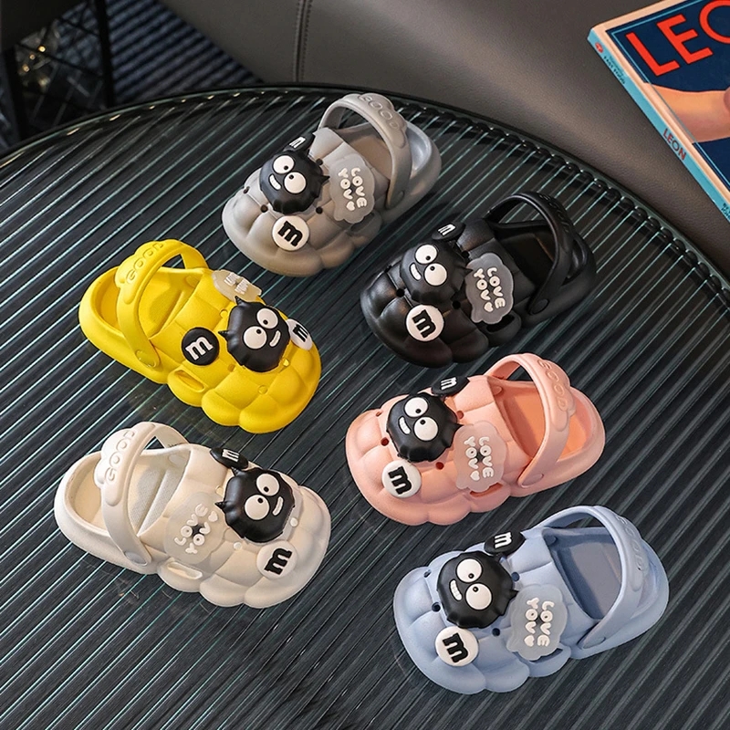 DIY Summer Man Women Slippers for Kids Boys Girls Non-Slip Children Home Washroom Bubble Garden Clogs Shoes Family Slippers