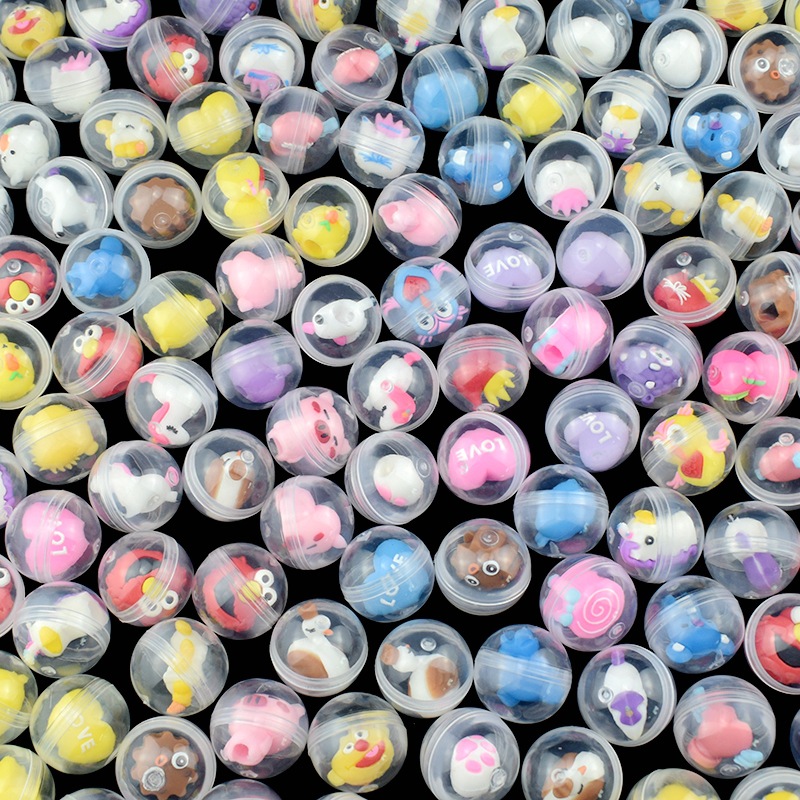 5pcs 32mm Children Mini Little Animal Toys Funny Pet Ball Egg Little Dolls Gift Capsule Toys For Vending Machine ZLL