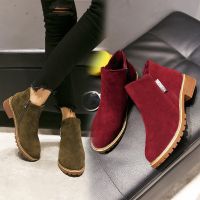 New Martin boots female zipper boots, low and low tube women's Boots