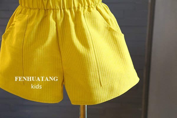 Summer Girls Clothes Sets Children's Clothing Fashion Girl Shirt Top+ Shorts Suits Kids Clothing 2pcs &