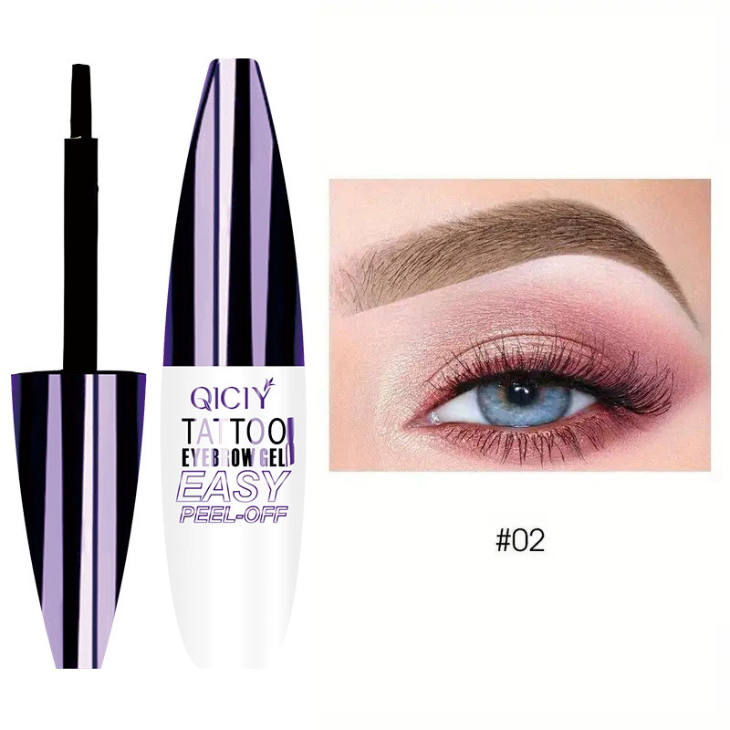 Lasting 3 Days Tattoo Easy Peel Off Eyebrow Gel Cream Types Long-Lasting Smudge-Proof Sweat Resistant Waterproof Cosmetics B2-10